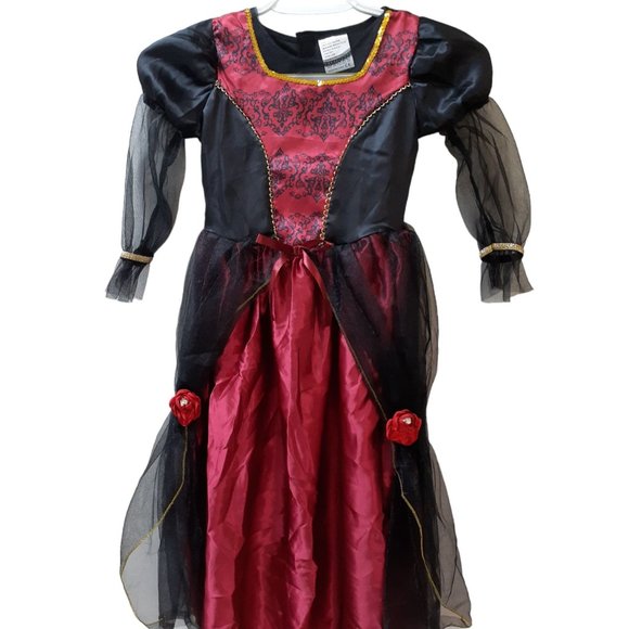 Halloween Costume Girls Scary Dark Vampire Cosplay Witch with Choker Fantasy 5 - Picture 1 of 5